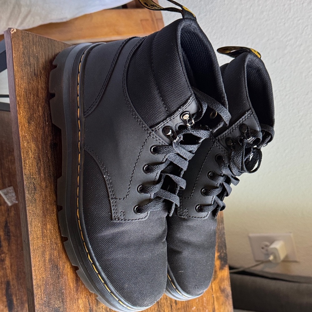 Black Canvas Men's Boots